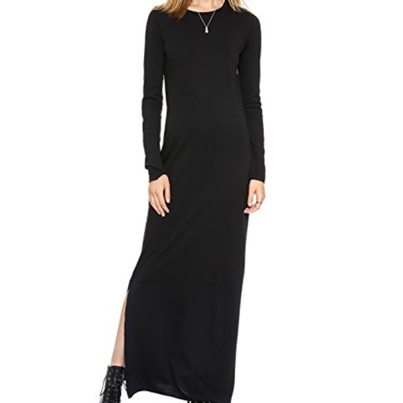 Daftbird Long sleeve maxi dress w/ slit - Picture 6 of 6